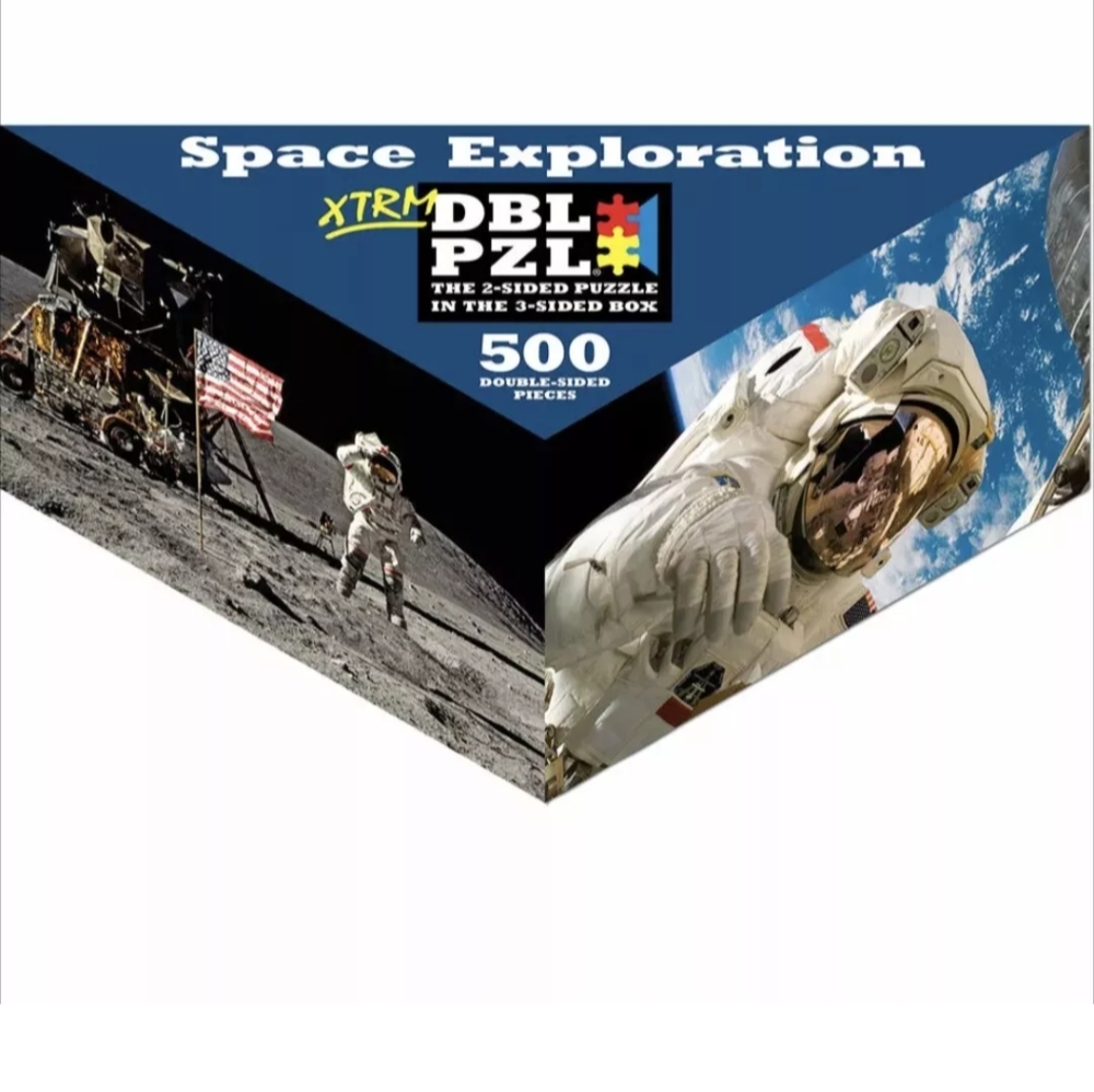 500 Piece Space Exploration Double Puzzle - Picture 3 of 7